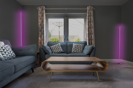 Inteligentna Lampa Stojąca LED 20W SMART+ WiFi RGB z Pilotem Ściemnialna 200cm Biała FLOOR CORNER LEDVANCE