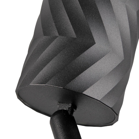 Oprawa Ścienno-Sufitowa Reflektor Punktowy 3x GU10 Czarna Złota ARRAS Sanico Goldlux