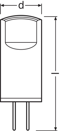 5x Żarówka LED Kapsułka G4 0.9W = 10W 100lm 2700K Ciepła 12V 320° BASE Osram