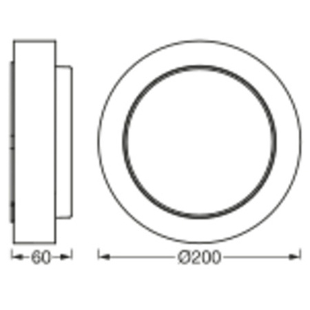 Kinkiet Ogrodowy Lampa Elewacyjna Zewnętrzna LED 8W 370lm 3000K Ciepła Aluminium IP44 Endura Osram
