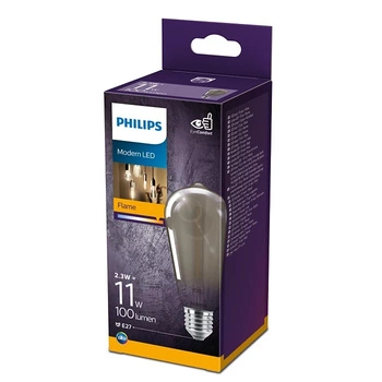 Żarówka LED Edison E27 ST64 2.3W = 11W 100lm 1800K Ciepła Filament Dymiona PHILIPS