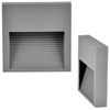Lampa oprawa schodowa natynkowa LED ogrodowa 3W 60lm IP44 4000K szara kwadrat Q9 GOLDLUX (Polux)