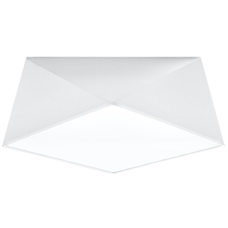 Lampa Sufitowa Plafon 2x E27 Geometryczna Biała Nowoczesna Hexa Sollux