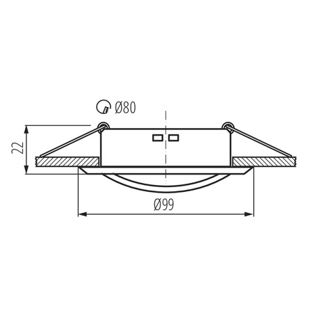 Oprawa sufitowa podtynkowa ALOR GU10/GU5.3 Okrągła Ruchoma Czarna KANLUX