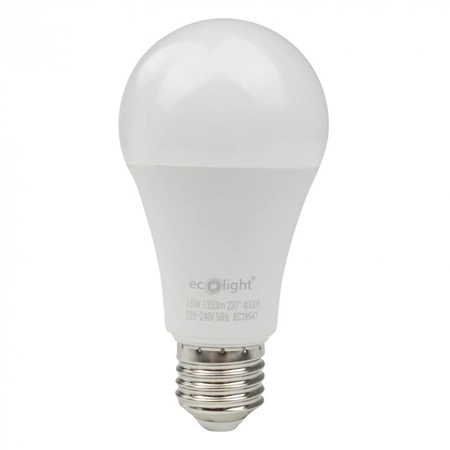 Żarówka LED A60 E27 15W 1350lm 4000K Neutralna Ecolight