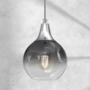 Lampa Wisząca Sufitowa MONTE Srebrna fi 150 1xE27 Milagro