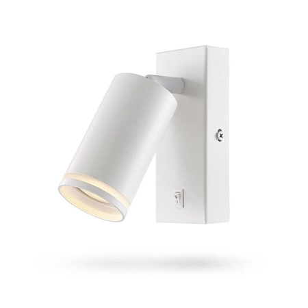 Lampa Ścienna Kinkiet 1x GU10 Biała KENT Videx