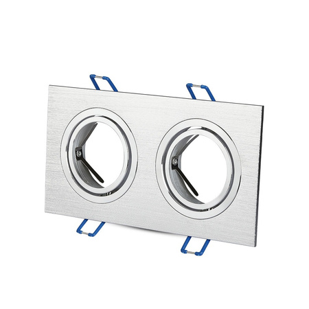 Oprawa Sufitowa Podtynkowa 2xGU10 Kwadratowa Aluminium VT-783 V-TAC