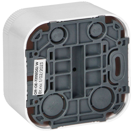 Gniazdo Pojedyncze Natynkowe Schuko 2P+Z Białe TODO ORNO