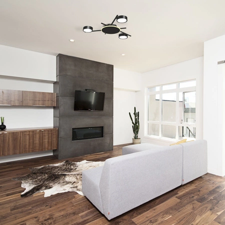 Lampa Sufitowa Żyrandol Oprawa 3x GX53 9W 830lm 2700K Ciepła Czarna Natynkowa Videx