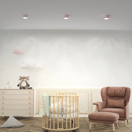 Lampa Sufitowa DIXIE Różowa 1xGX53 Milagro