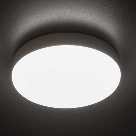 Plafon Lampa Sufitowa LED IPER Mikrofalowy Czujnik Ruchu 19W 2280lm 4000K IP65 Biała Kwadratowa KANLUX