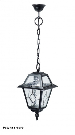 Lampa Ogrodowa Zewnętrzna Wisząca LED Witraż K 1018/1/N E27 Su-Ma