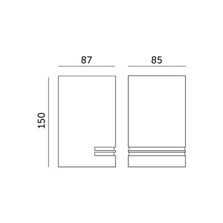 Lampa Ogrodowa Kinkiet Elewacyjny Zewnętrzny GU10 IP44 Szara Quazar Kobi