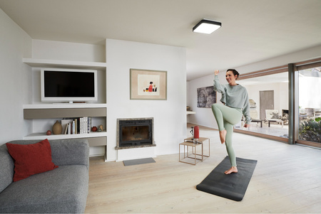 Plafon LED Lampa Oprawa Natynkowa 28W 1700lm RGB CCT z Podświetleniem Ściemnialna 35cm Czarny SMART+ WiFi Orbis Ledvance