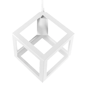 Lampa Wisząca Sufitowa Geometryczna IL MIO SWEDEN 1xE27 Biała - GOLDLUX (Polux)