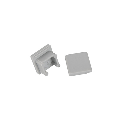 Zaślepka do Profili Aluminiowych Szara Pełna STOPPER Kanlux 2szt.