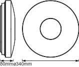 Plafon LED Lampa Sufitowa Oprawa Natynkowa 18W 1400lm CCT RGB Ściemnialna Okrągła Biały SMART+ WiFi Kite Ledvance