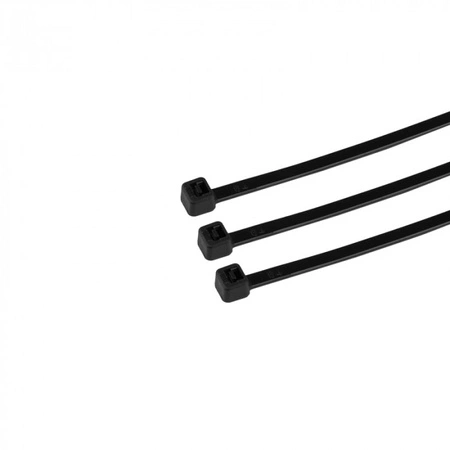 Opaski Zaciskowe Kablowe 2.5x200 mm Czarne UV TRYTYTKI TRYTKI ZIPERKI PREMIUM OKP-25200B .MORE 100 szt.
