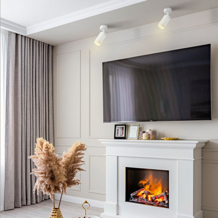 Lampa Ścienna Sufitowa Kinkiet 1x GU10 Biała GRANT Videx