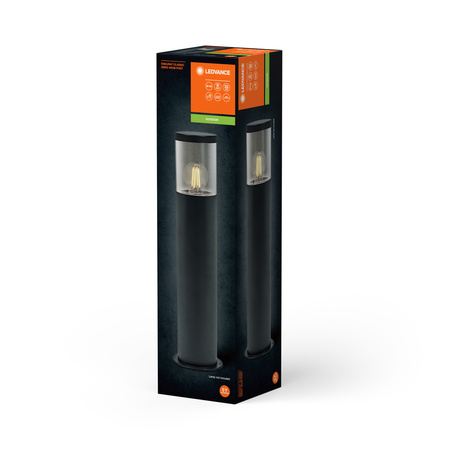 Lampa Ogrodowa Zewnętrzna Stojąca Słupek E27 50cm IP44 Szary Endura Ledvance