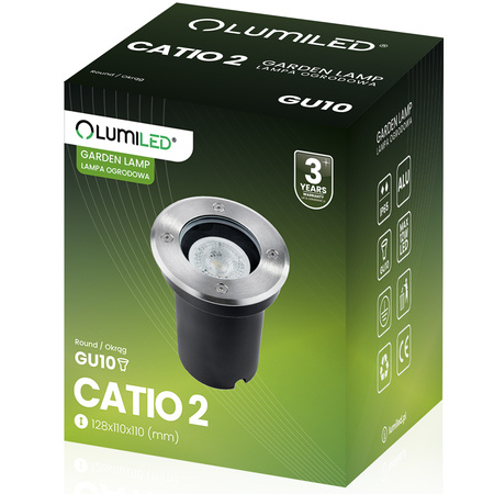Oprawa Najazdowa Lampa Dogruntowa Wpuszczana GU10 IP65 IK09 Okrągła CATIO 2 LUMILED