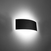 Lampa Ścienna Kinkiet 2x G9 Prostokątna Czarna Nowoczesna Magnus Sollux