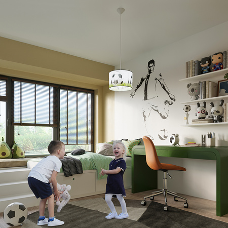 Lampa Sufitowa Wisząca Zwis E27 Owalna Biała Czarna Nowoczesna Piłka Sollux