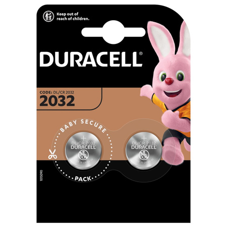 BATERIE Pastylkowe GUZIKOWE Duracell DL-2032 3V Blister 2szt