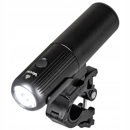 Latarka Lampka Przednia Rowerowa LED USB-C Uchwyt 5 Trybów 450lm IPX6 VAYOX