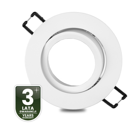 Oprawa Halogenowa Podtynkowa Lampa Sufitowa Okrągła Ruchoma GU10 MR16 Biała TRIAM LUMILED