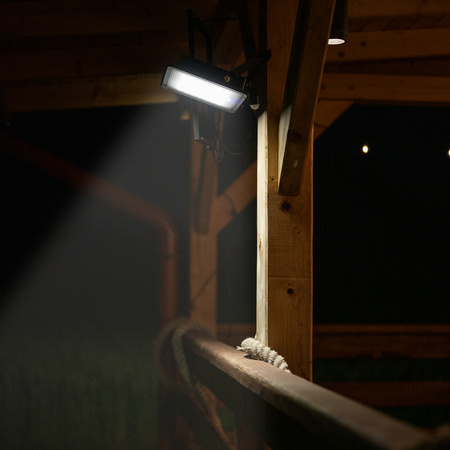 Naświetlacz Solarny LED Halogen 300W Lampa Ogrodowa 4000K IP65 Czujnik Ruchu PIR + Pilot FULGOR LUMILED