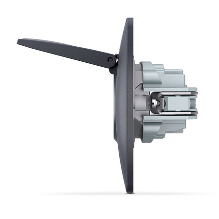 Gniazdko Pojedynczne Kontakt 16A Natynkowy Czarny BINERA VIDEX