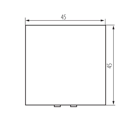 Łącznik Zwierny Jednobiegunowy 16A Kwadratowy Biały BIURO Kanlux