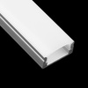 Profil Aluminiowy do LED KM36 Srebrny Natynkowy 1m + Przesłona mleczna + Zaślepki