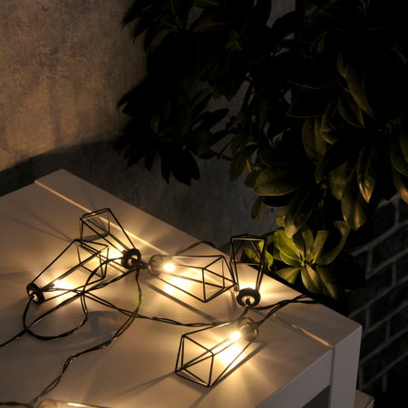 Girlanda Ogrodowa LED Bateryjna 2,1m 2xAA ALBORG Czarna GOLDLUX (Polux)