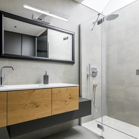 Lampa Ścienna Kinkiet SPLASH Chrom 40cm 8W LED Milagro