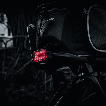 Lampka Latarka Rowerowa Tylna Czerwona USB-C 6 Trybów IPX6 MOCNA VAYOX