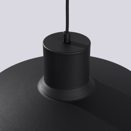 Lampa Wisząca Sufitowa E27 Czarna BILO Crimson SL.1703 Sollux