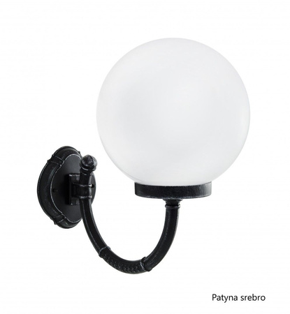 Lampa Ogrodowa Zewnętrzna Elewacyjna KINKIET LED Kule classic K 3012/1/K 300 P E27 Su-Ma