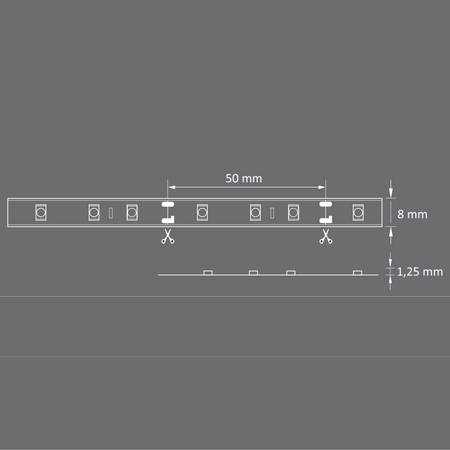 Taśma Pasek LED z Czujnikiem Ruchu i Zmierzchu 16.5W 1960lm 4000K Neutralna 220-240V Biała 5m Sanico Goldlux