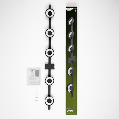 Lampa Sufitowa OVILO Oprawa Halogenowa LED 5x GX53 Kinkiet Reflektor Ścienna LUMILED