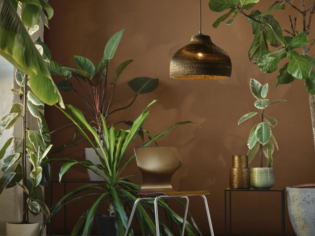 Lampa Sufitowa Wisząca Dekoracyjna E27 Zwis Brązowy Karton Decor Ledvance