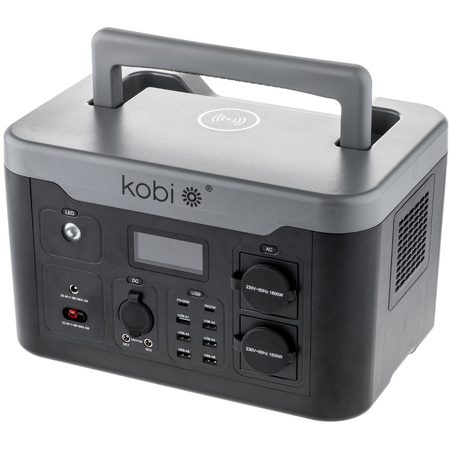Bank Magazyn Energii Powerbox Przenośna Mobilna Stacja Zasilania 1800W Premium KOBI