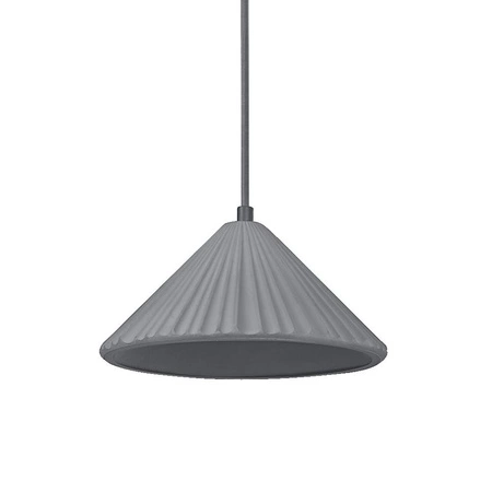 Lampa Sufitowa Wisząca Dekoracyjna E27 Zwis Szary Beton Decor Ledvance