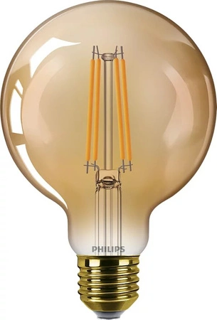 Żarówka LED Globe E27 G95 3.1W = 25W 250lm 1800K Ciepła Filament Bursztynowa PHILIPS