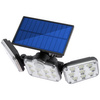 Naświetlacz solarny lampa 138x LED 10W 480lm Zimna czujnik ruchu IP65 + Pilot