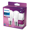 2x Żarówka LED E27 A60 10.5W = 100W 1521lm 4000K Neutralna FILAMENT LED Classic Philips