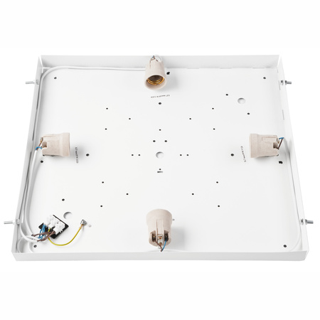 Plafon LED Lampa Sufitowa SANTIAGO 4xE27 Kwadratowa Drewniana LD-PD-9.6 Lamkur