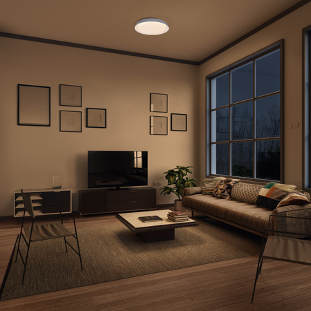 Lampa Sufitowa Plafon LED 26W 900lm Wifi CCT Ściemnialna Ra ≥ 95 43cm Okrągła SUN@HOME LEDVANCE